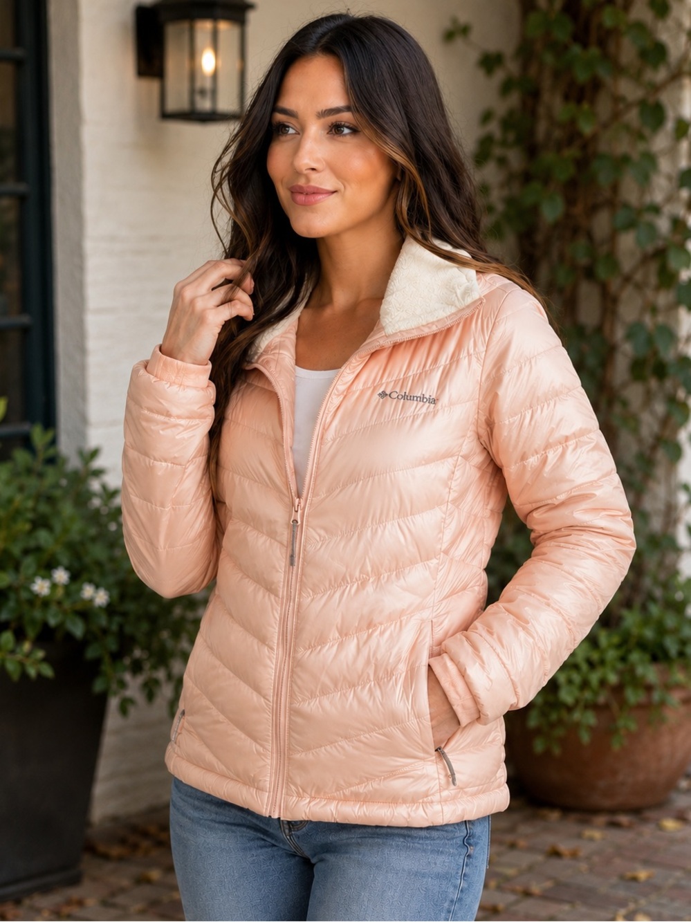 Columbia Women’s Peach Omni-Heat Lightweight Puffer Jacket |M|